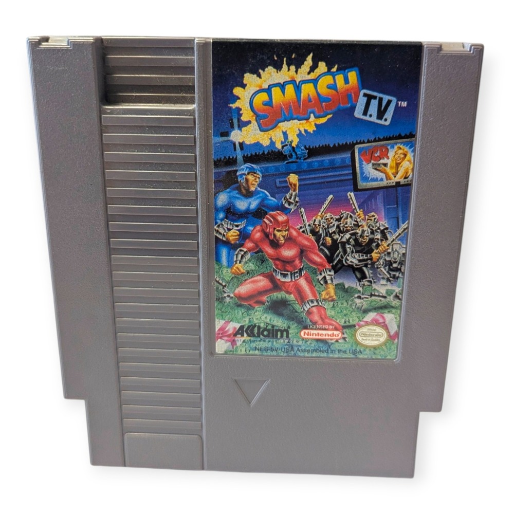 Smash TV Nintendo NES Game Cartridge Acclaim 1991 Arcade Port‎ Cart Only
